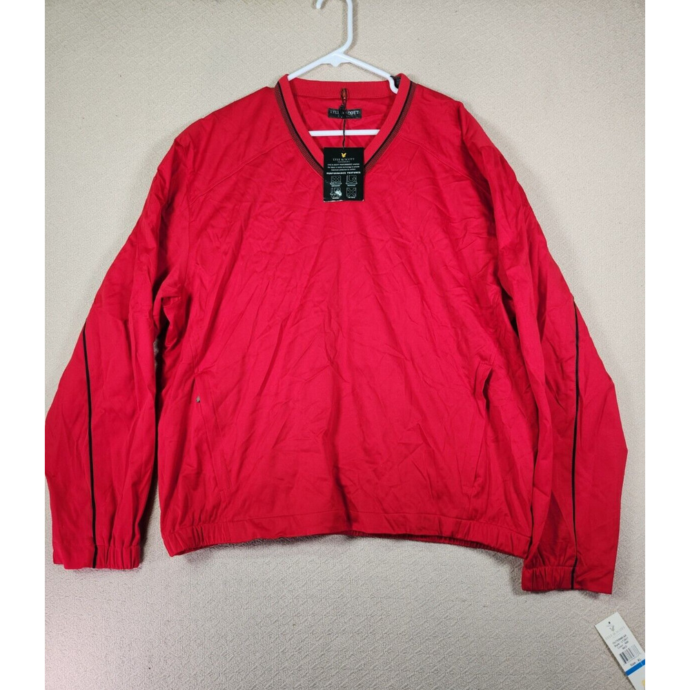 Lyle & Scott Jacket Mens XL Neck Softshell Nylon Lined‎ Pullover NWT